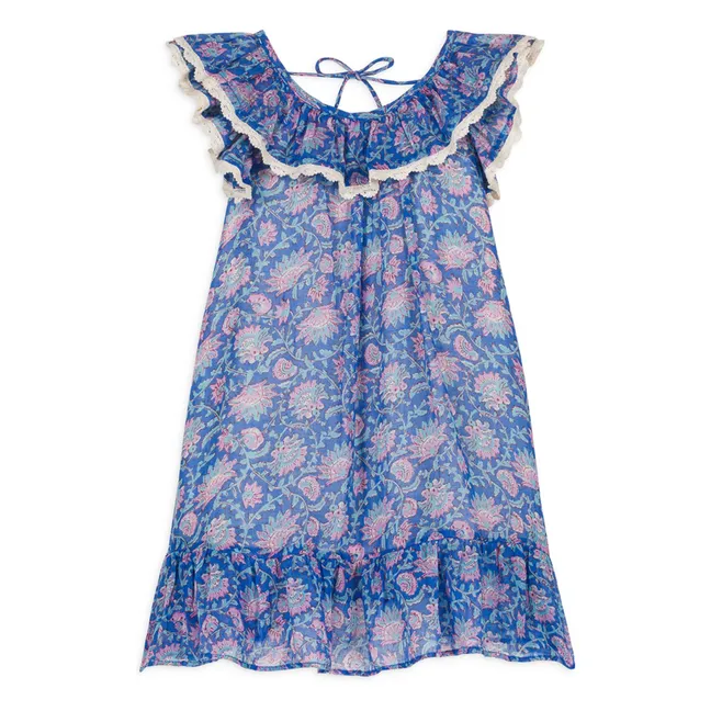 Robe Natiya Coton Bio | Bleu