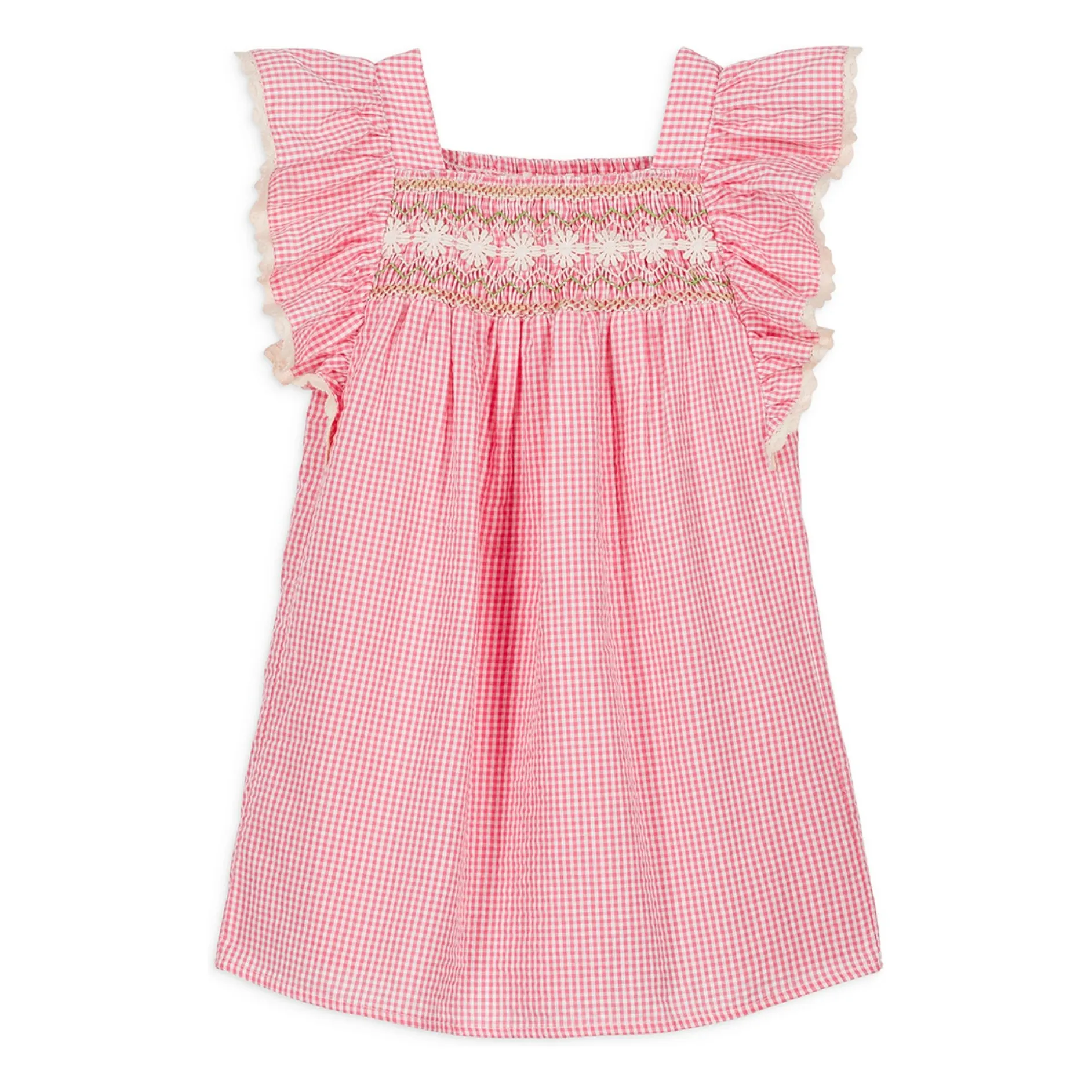 Louise Misha Candy Pink Martine Organic Cotton Dress