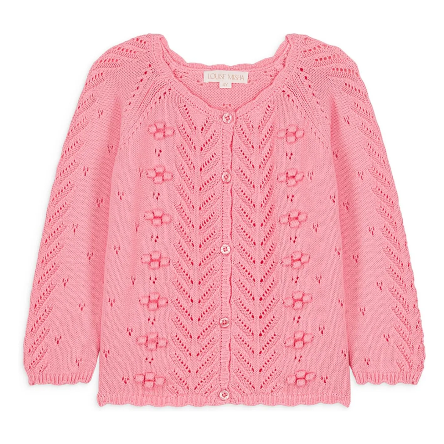 Louise Misha Pink Cardigan Challi