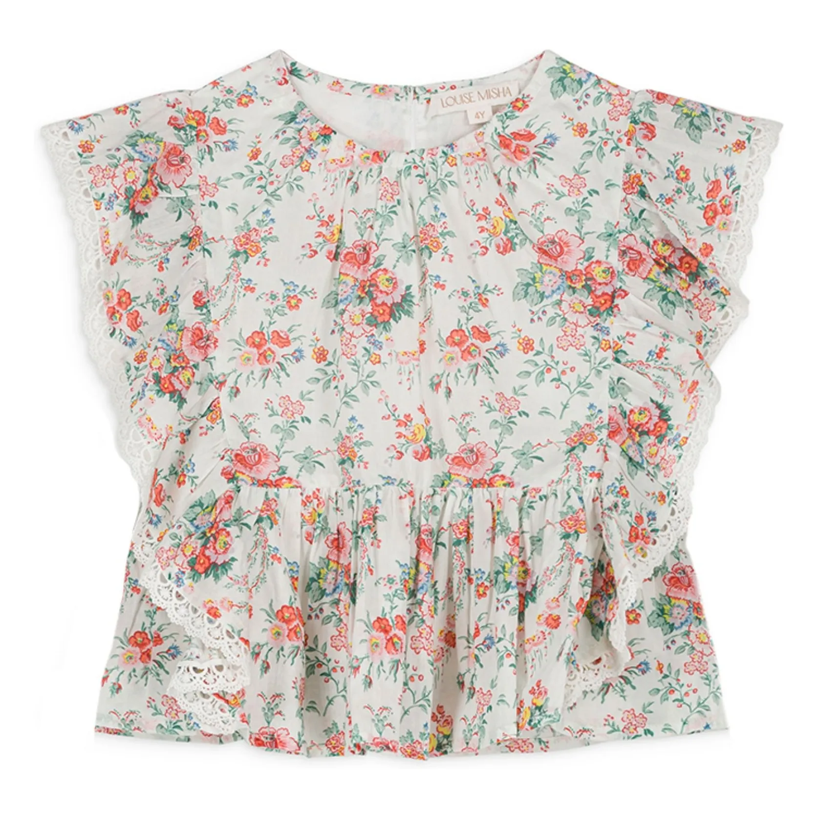 Louise Misha Cream Inès Organic Cotton Blouse