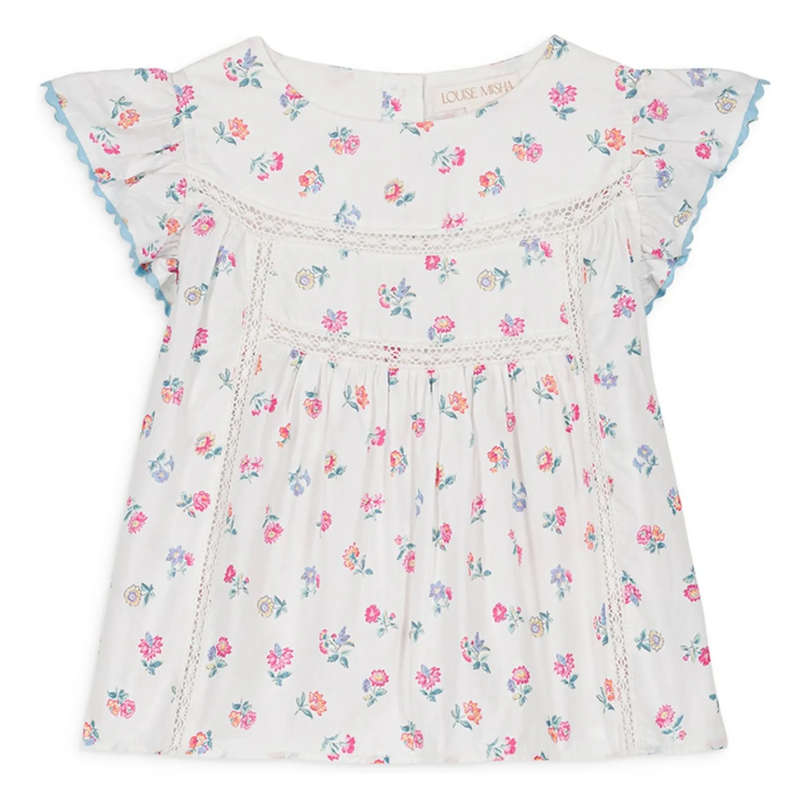 Louise Misha Ecru Armande Organic Cotton Blouse