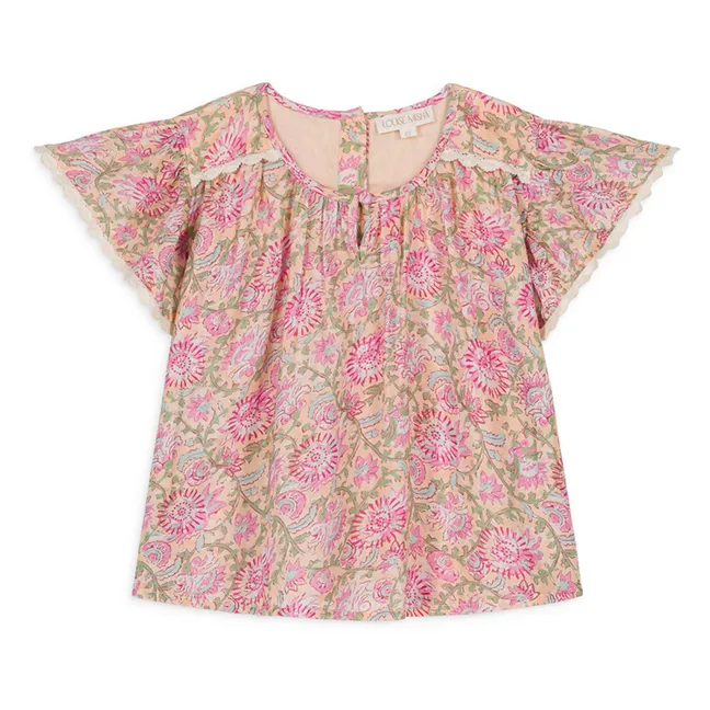 Blusa Eliza de algodón orgánico | Rosa