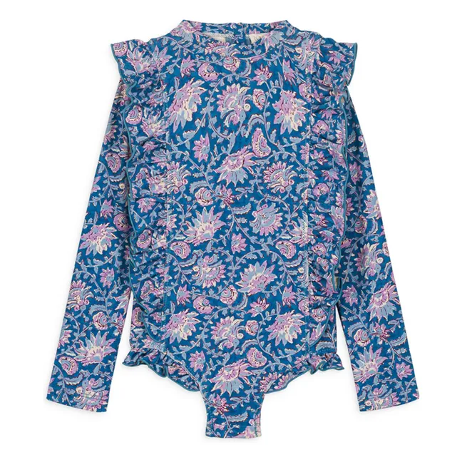 Maillot de Bain Aurélie Fibres Recyclées | Bleu
