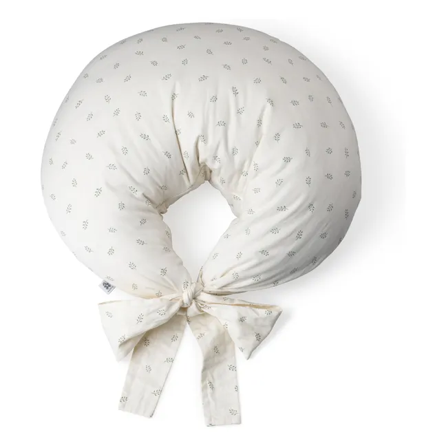 Coussin d'allaitement Sophora Leaves | Blanc