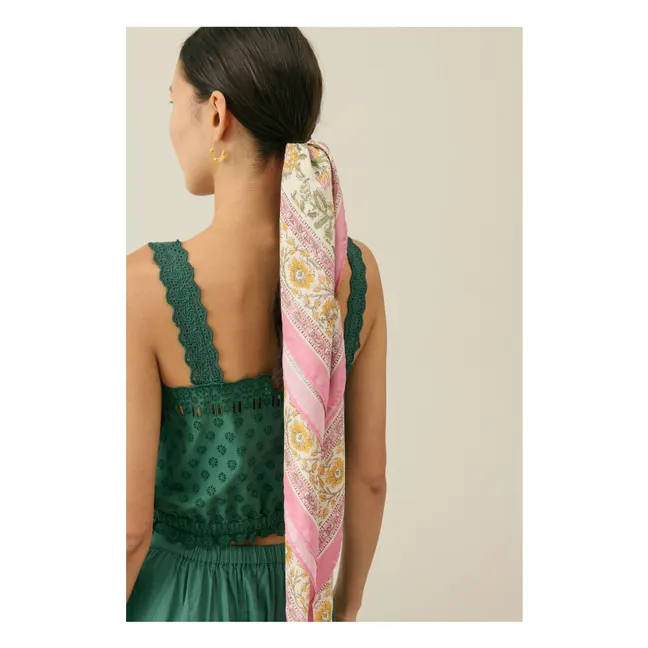 Top de algodón orgánico Kivi - Colección Mujer | Verde