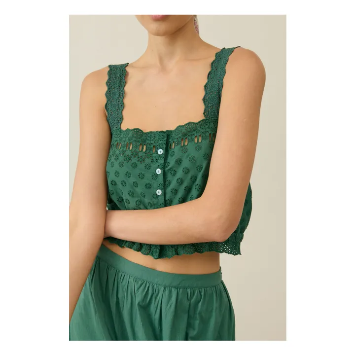 Top Kivi Coton Bio - Collection Femme | Vert- Image produit n°1