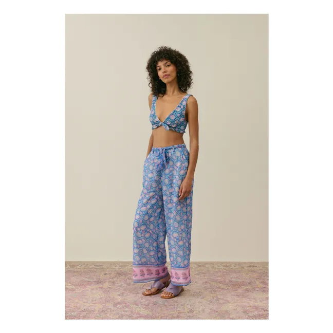 Haut de Maillot Ohau Fibres Recyclées - Collection Femme | Bleu