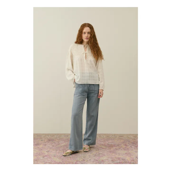 Blouse Nicoletta - Collection Femme | Blanc- Image produit n°1