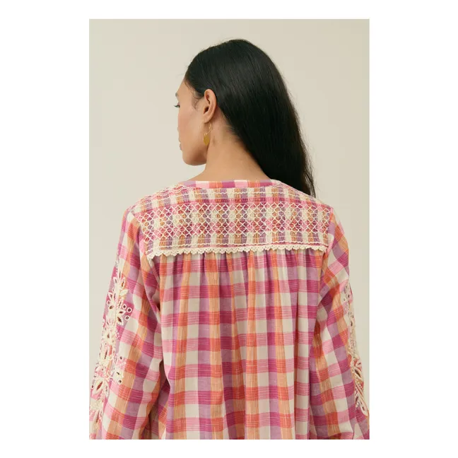 Robe Deepali Coton Bio - Collection Femme | Rose