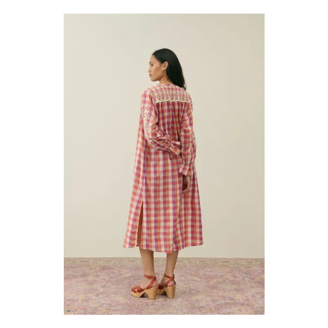 Robe Deepali Coton Bio - Collection Femme | Rose