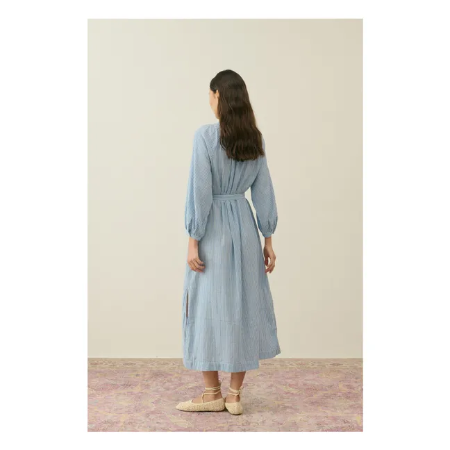 Robe Cilona Coton Bio - Collection Femme | Bleu