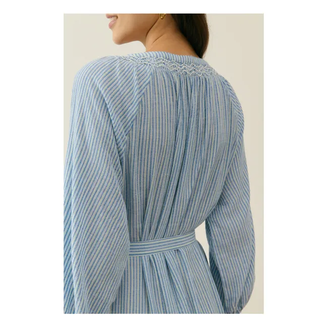 Robe Cilona Coton Bio - Collection Femme | Bleu
