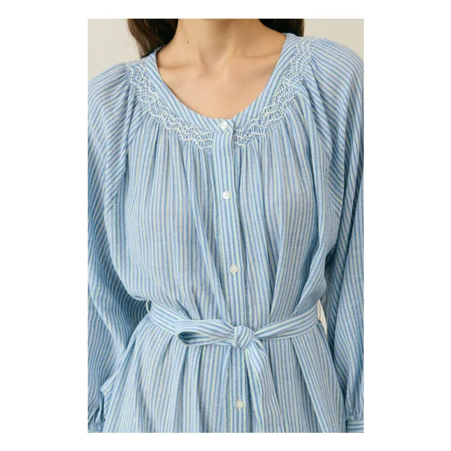 Robe Cilona Coton Bio - Collection Femme | Bleu