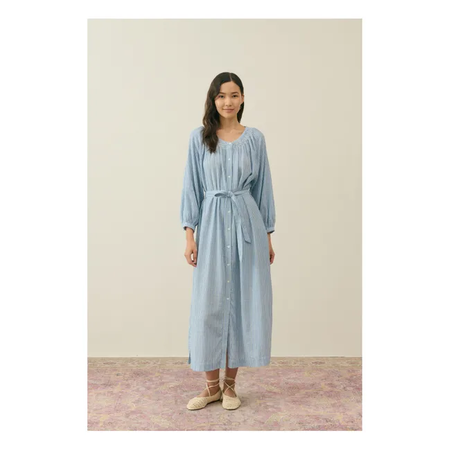 Robe Cilona Coton Bio - Collection Femme | Bleu