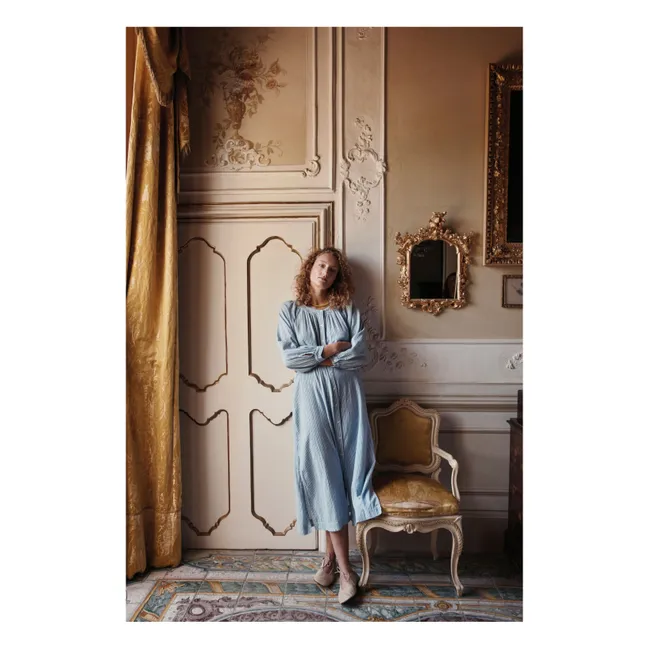 Robe Cilona Coton Bio - Collection Femme | Bleu