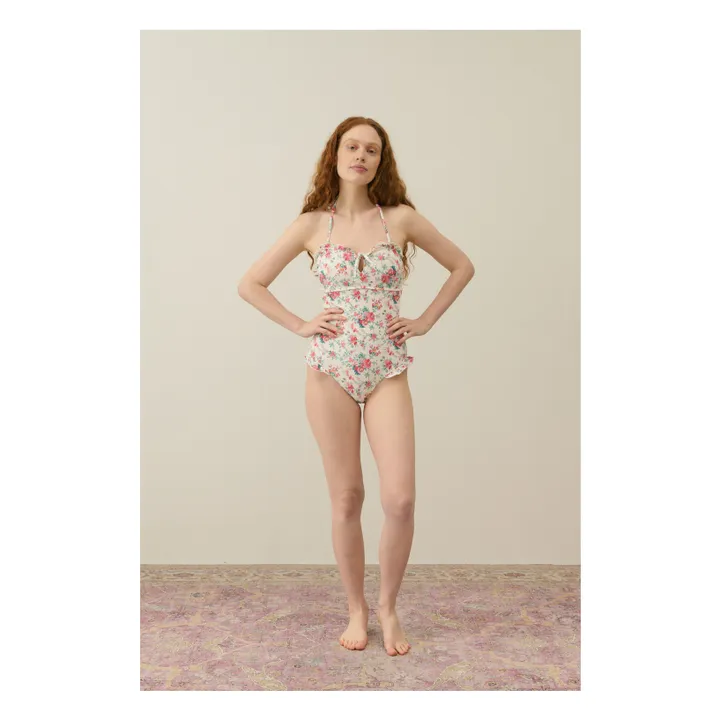 Maillot 1 Pièce Bayo Fibres Recyclées - Collection Femme | Crème- Image produit n°0