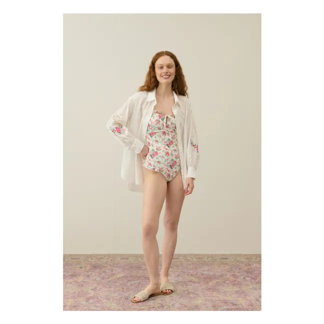 Maillot 1 Pièce Bayo Fibres Recyclées - Collection Femme | Crème