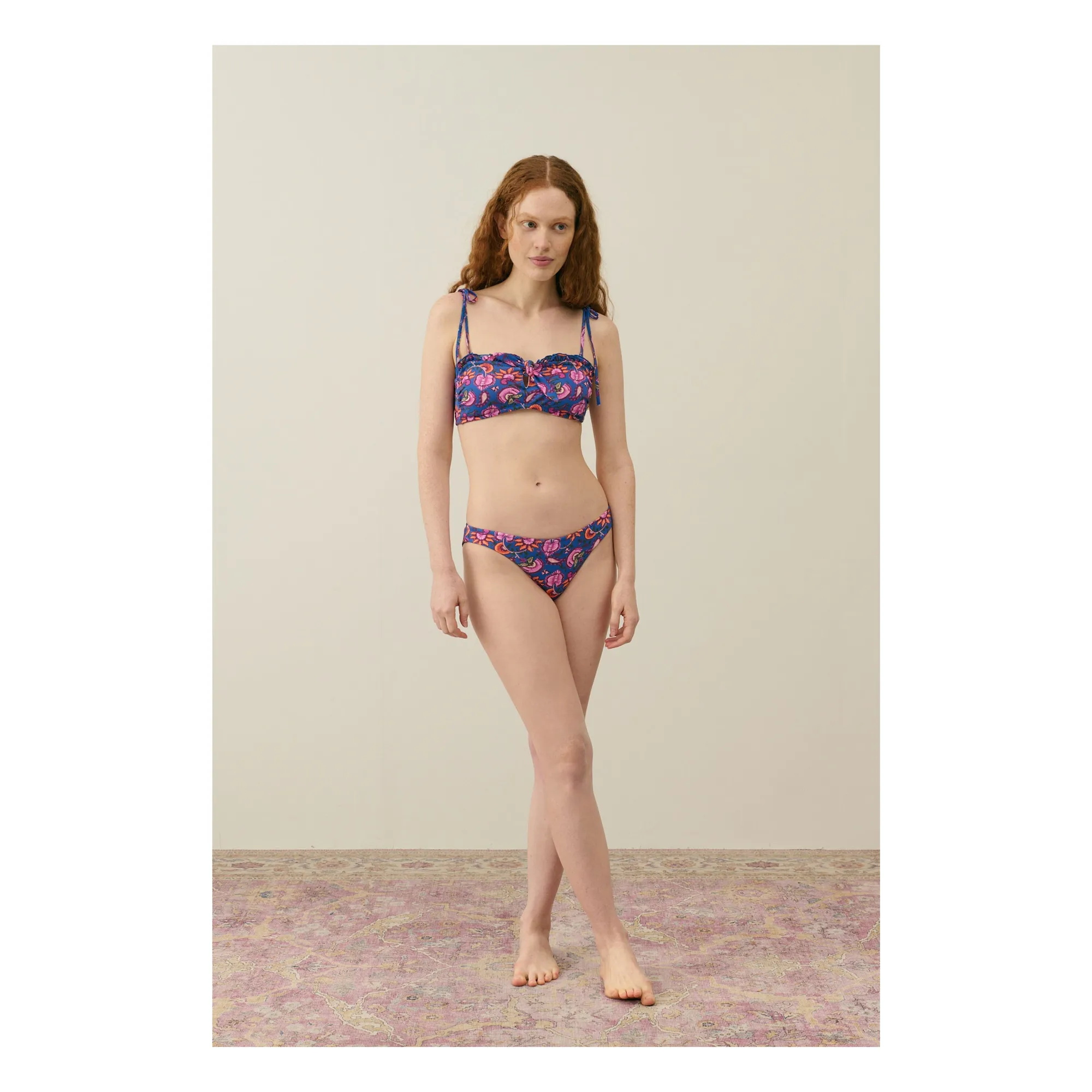 Louise Misha Women's Dark Blue Bayi Recycled Fiber Swimsuit Top - Collection