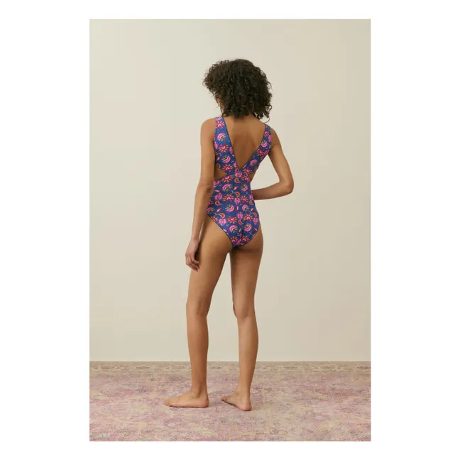 Maillot 1 Pièce Navagio Fibres Recyclées - Collection Femme | Bleu foncé