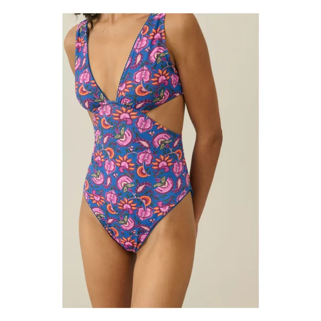 Maillot 1 Pièce Navagio Fibres Recyclées - Collection Femme | Bleu foncé
