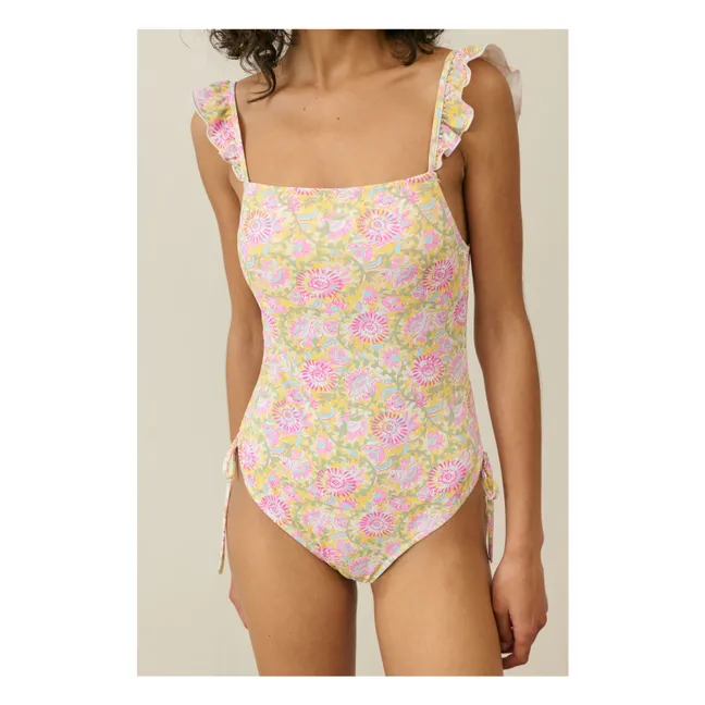 Maillot 1 Pièce Goa Fibres Recyclées - Collection Femme | Jaune
