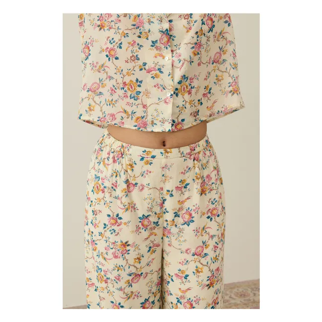 Pijama de algodón ecológico Louka - Colección Mujer | Crema