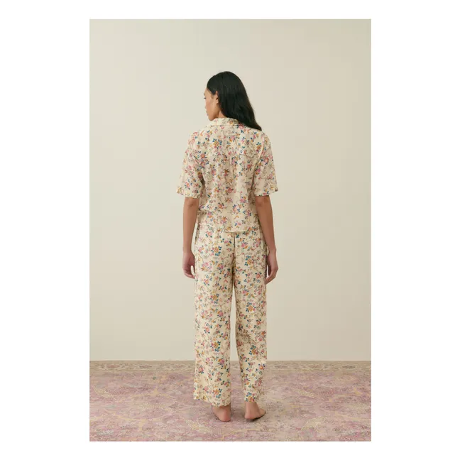 Pijama de algodón ecológico Louka - Colección Mujer | Crema