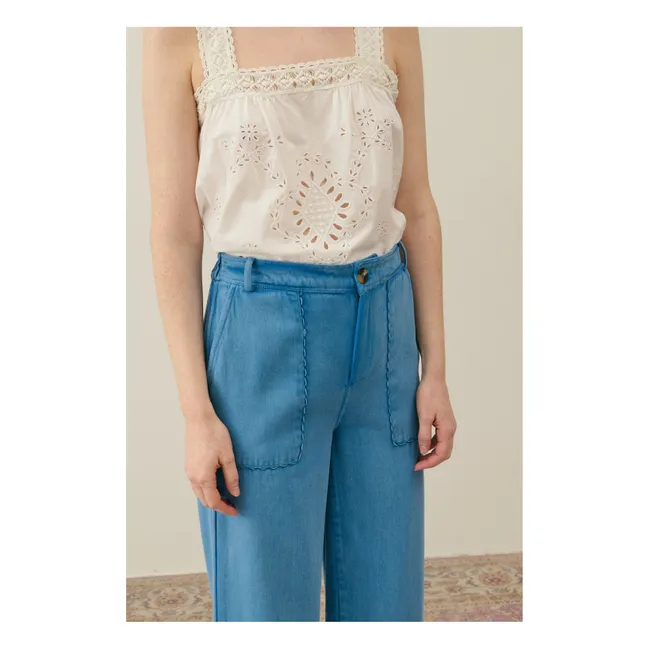 Top Paradine Coton Bio - Collection Femme | Blanc cassé