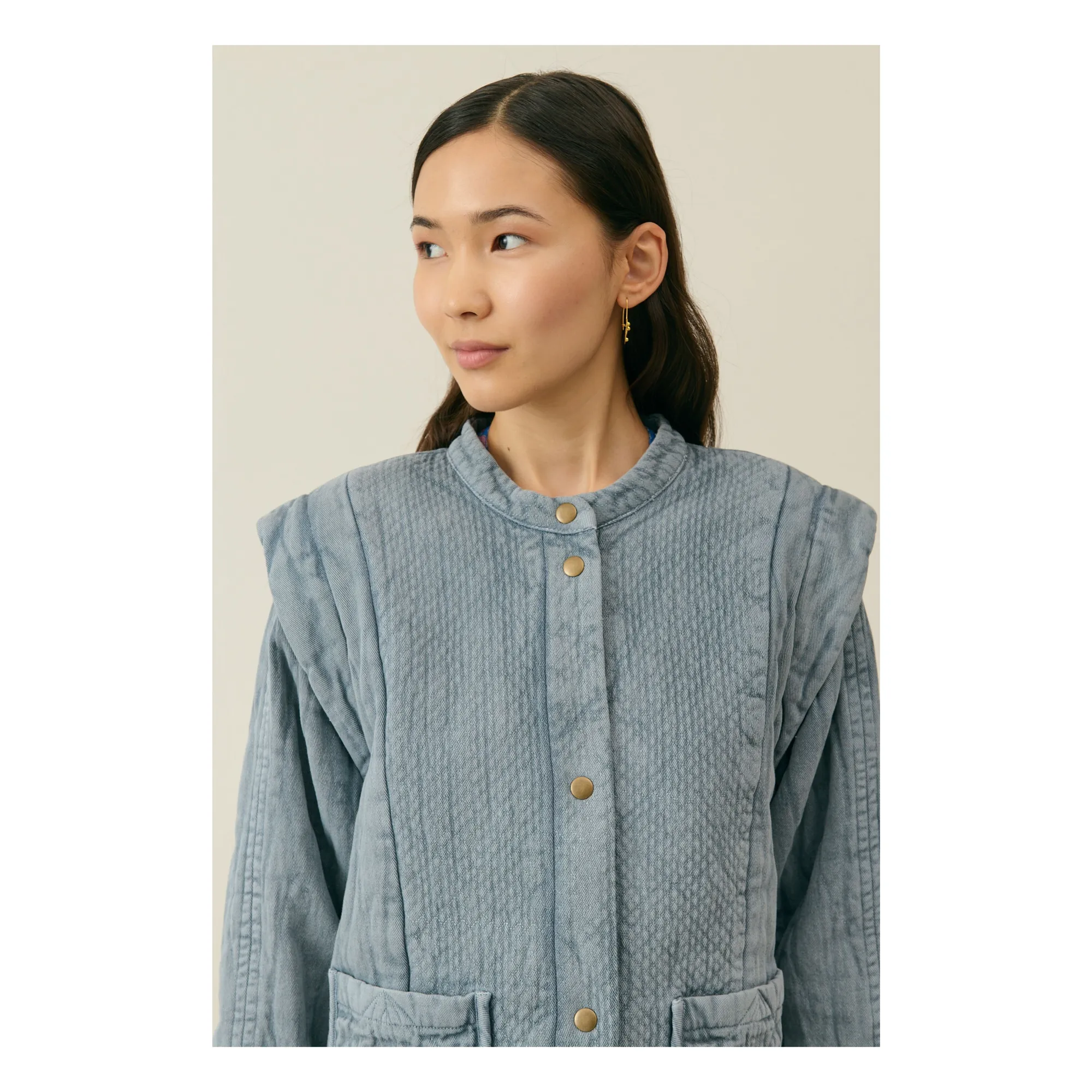 Veste Horicia Coton Bio - Collection Femme | Gris- Image produit n°3