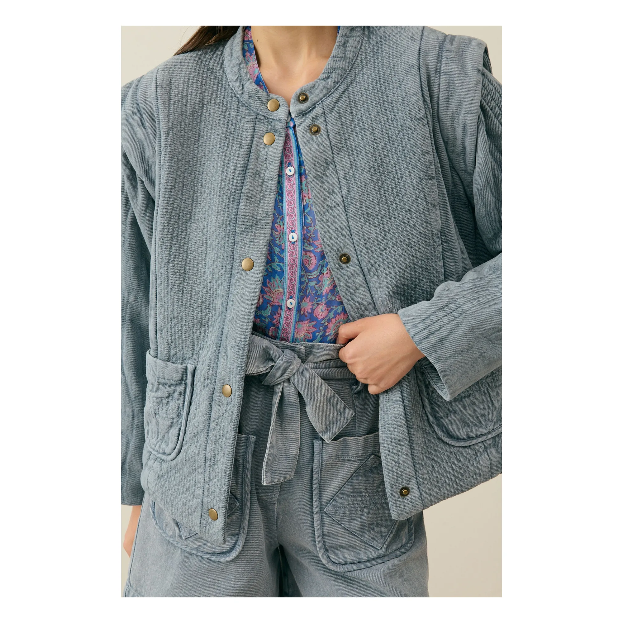 Veste Horicia Coton Bio - Collection Femme | Gris- Image produit n°2