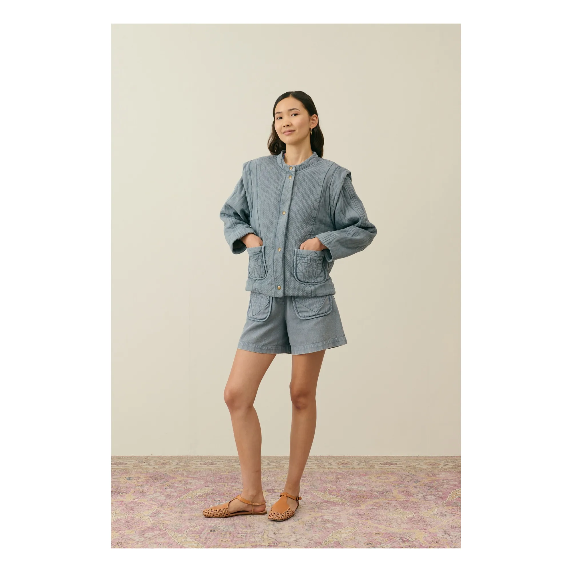 Veste Horicia Coton Bio - Collection Femme | Gris- Image produit n°0