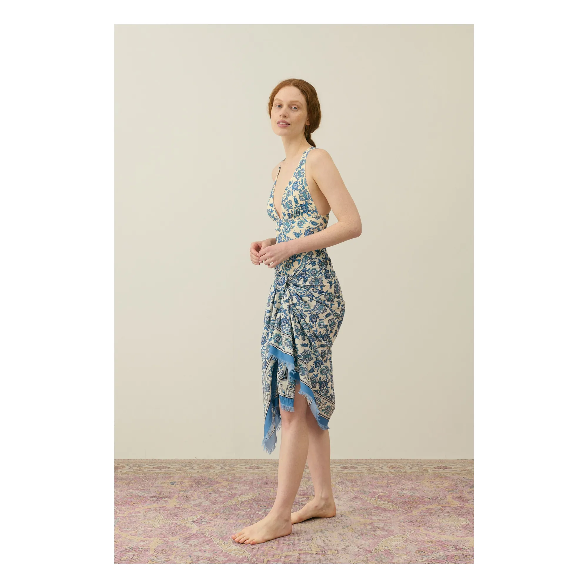 Louise Misha Women's Blue Playa Scarf - Collection