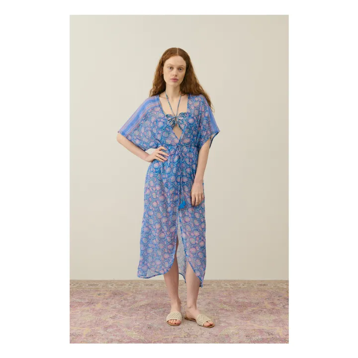 Kimono Chill Coton Bio - Collection Femme | Bleu- Image produit n°0