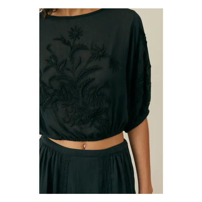 Falda Paula Algodón Ecológico - Colección Mujer | Negro