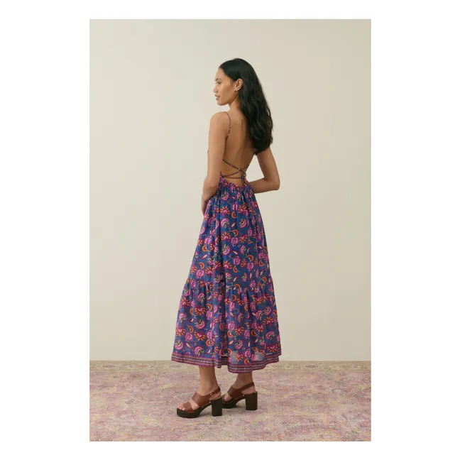 Robe Gisela Coton Bio - Collection Femme | Bleu foncé