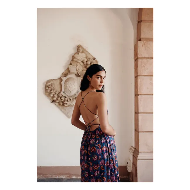 Robe Gisela Coton Bio - Collection Femme | Bleu foncé