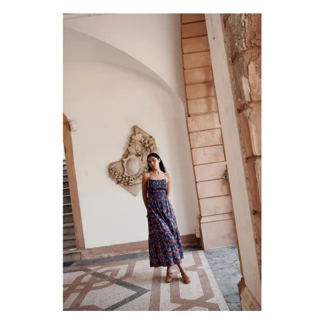 Robe Gisela Coton Bio - Collection Femme | Bleu foncé