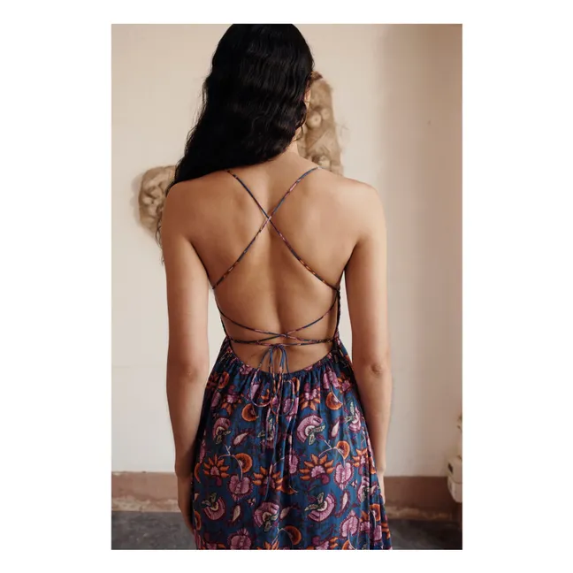 Robe Gisela Coton Bio - Collection Femme | Bleu foncé