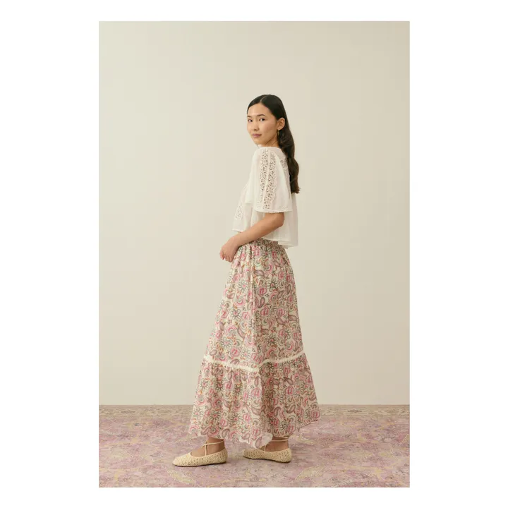Jupe Jansiane Coton Bio - Collection Femme | Crème- Image produit n°1