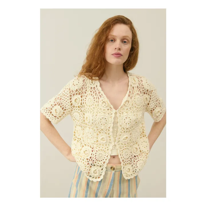 Cardigan Malloria - Collection Femme | Crème- Image produit n°0