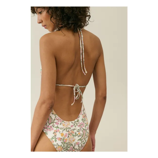 Maillot 1 Pièce Positano Fibres Recyclées - Collection Femme | Crème