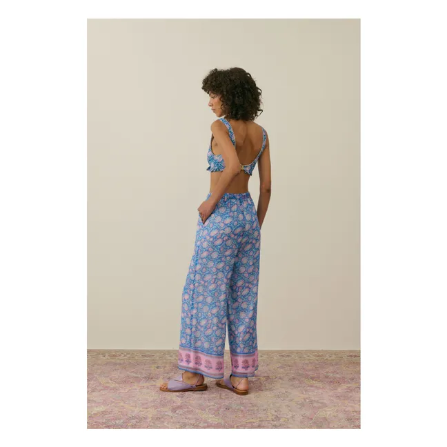 Haut de Maillot Ohau Fibres Recyclées - Collection Femme | Bleu