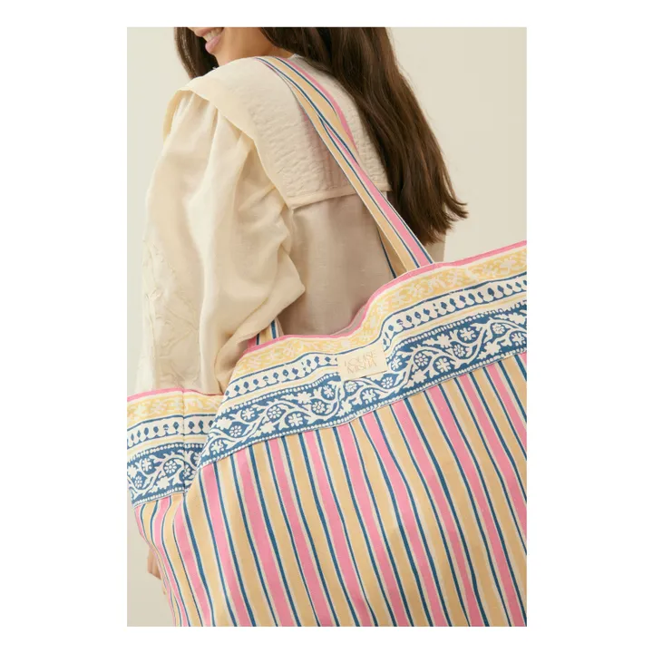 Tote Bag Beverly Coton Bio - Collection Femme | Rose- Image produit n°1