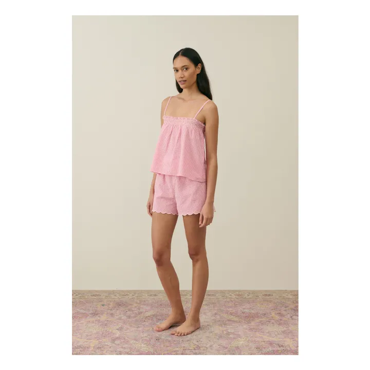 Pyjama Minala Vichy - Collection Femme | Rose- Image produit n°0