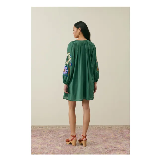 Robe Janice Coton Bio - Collection Femme | Vert