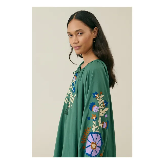 Robe Janice Coton Bio - Collection Femme | Vert