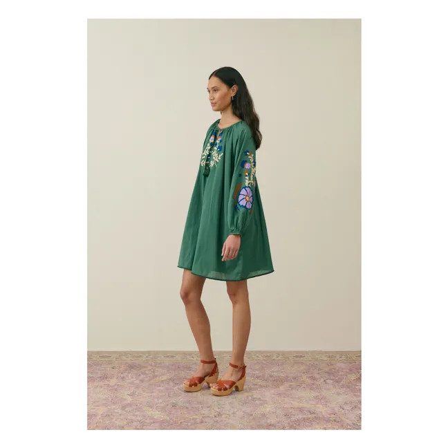 Robe Janice Coton Bio - Collection Femme | Vert