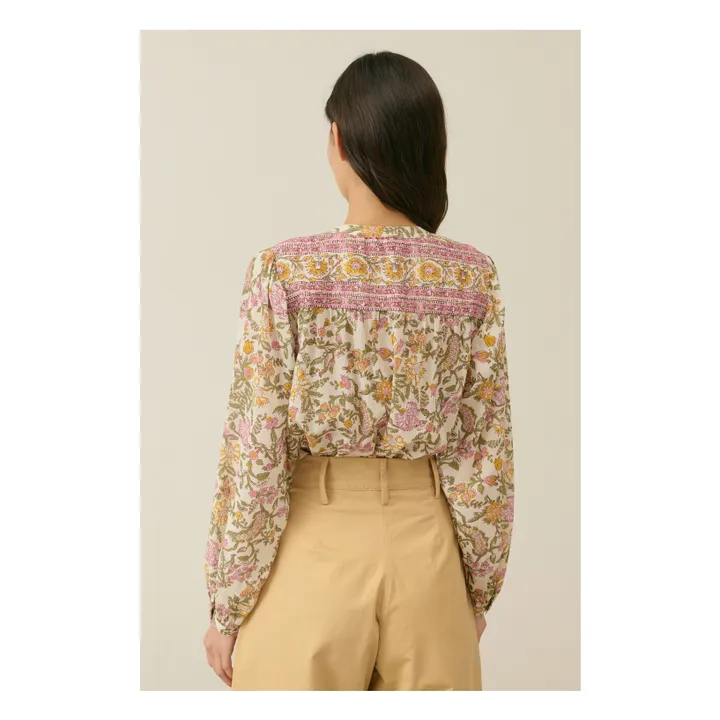 Blouse Jeanne Coton Bio - Collection Femme | Crème- Image produit n°3