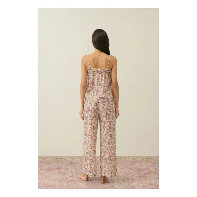 Pijama Minalon de algodón orgánico - Colección Mujer | Crema