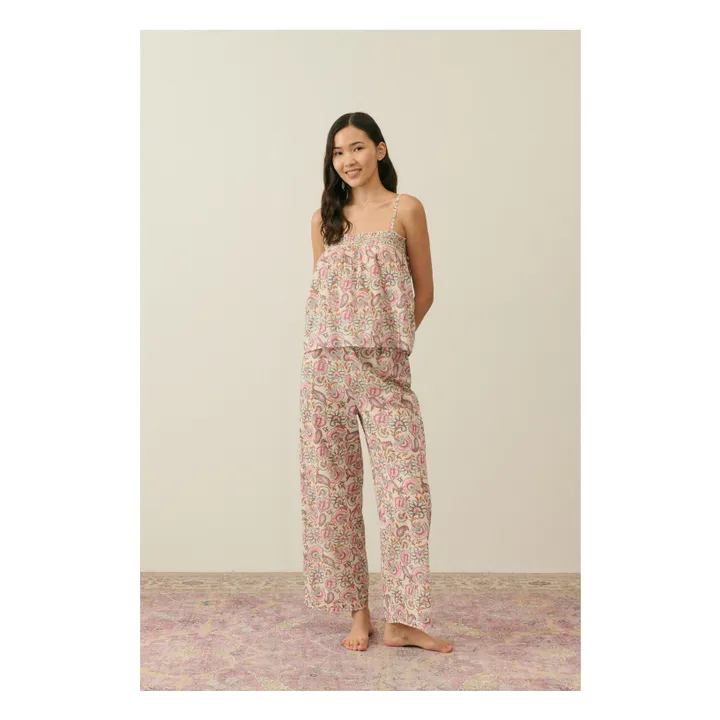 Pyjama Minalon Coton Bio - Collection Femme | Crème- Image produit n°0